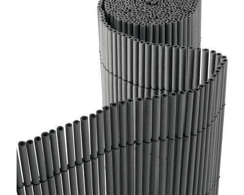 Záhradná zástena Konsta PVC Premium dutinková 1,8x3 m antracit Bambusový rohožový plot