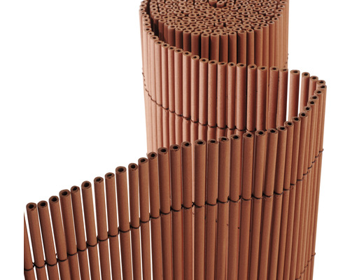 Záhradná zástena Konsta PVC Premium dutinková 1,8x3 m hnedá Bambusová rohož ako ochrana súkromia a dekorácia do záhrady