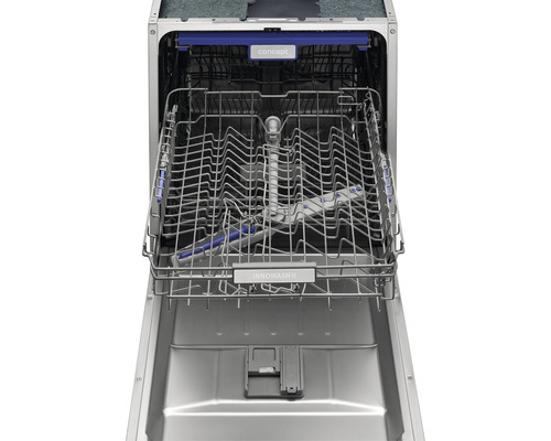 Vnútorný pohľad na umývačku riadu s košmi na riad