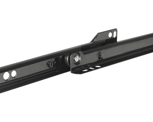 Kovová zásuvková lišta s valčekmi