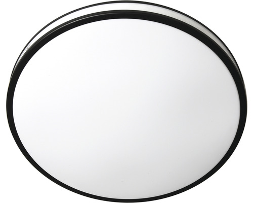 Okrúhle LED zrkadlo s čiernym rámom