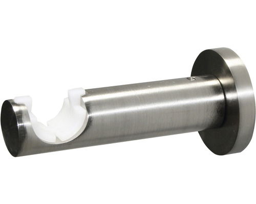 Kovový držiak záclonovej tyče s plastovou vložkou