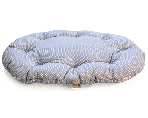 Oválna psia posteľ s bodkovaným vzorom