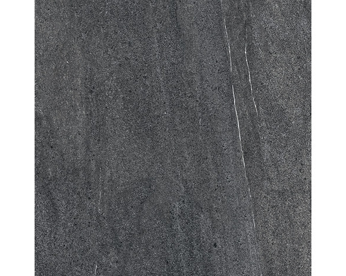 Tmavosivá dlaždica z jemnej kameniny s matným povrchom a mramorovaním