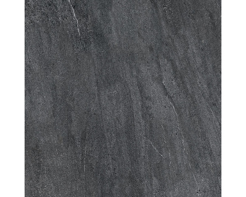 Tmavá kameninová dlaždica s kamenným vzhľadom.