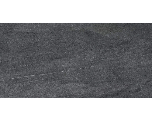 Tmavosivá dlaždica z jemnej kameniny s decentnou kresbou