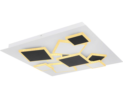 Štvorcové LED stropné svietidlo s abstraktným dizajnom