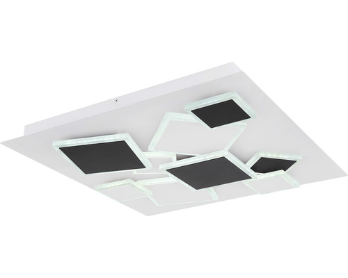 Štvorcové stropné svietidlo s čiernym vzorom