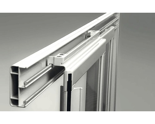 Detail hliníkového rámu posuvných dverí