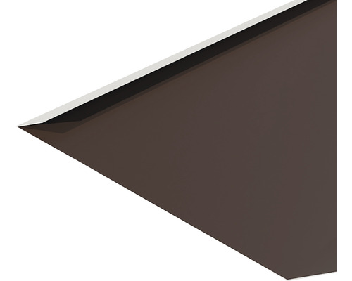 Detail hnedého rohového profilu