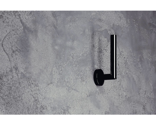 Čierny držiak toaletného papiera na montáž na stenu