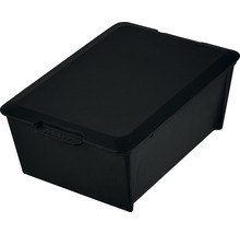 Čierny úložný box s vekom