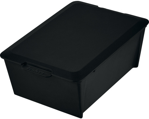 Čierny úložný box s vekom