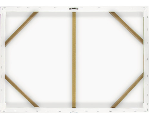 Zadná strana plátna s dreveným rámom