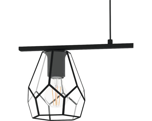 Závesné svietidlo s geometrickým skleneným tienidlom a svetelným zdrojom