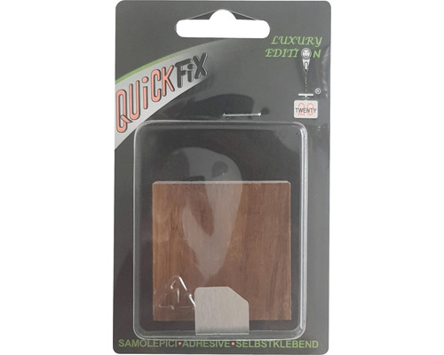 Samolepiaci háčik s dreveným vzhľadom v balení