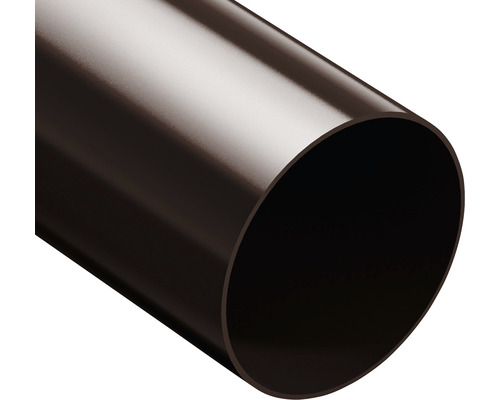 Tmavohnedá plastová rúrka v reze