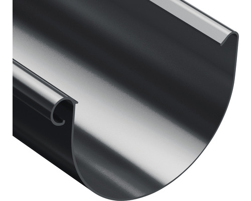 Polkruhový kovový odkvap