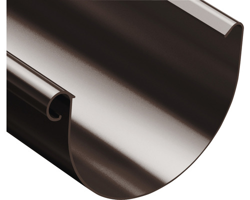 Polkruhový kovový odkvap