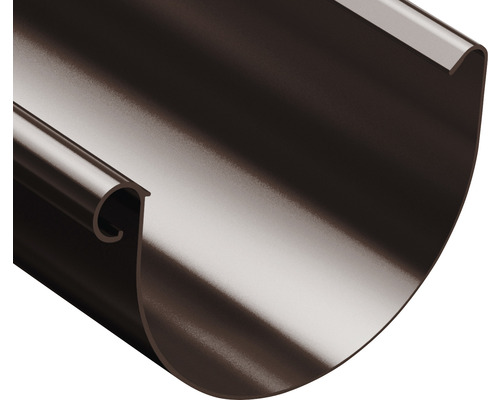 Polkruhový kovový odkvap