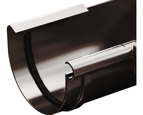 Detail kovového odkvapu