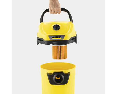 Viacúčelový vysávač Kärcher s filtrom a nádobou držanou rukou