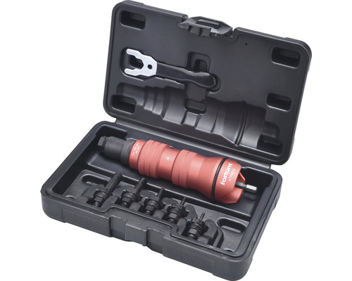 Sada nitovacích matíc Fortum v čiernom plastovom kufríku