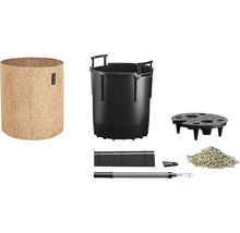 Kompletná sada kvetináčov s korkovým vzhľadom