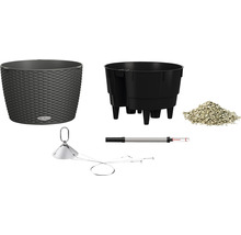 Kvetináč so zavlažovacím systémom, indikátor hladiny vody a príslušenstvo