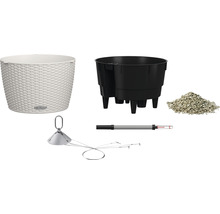 Kvetináč, vložka pre rastliny, keramzit, ukazovateľ hladiny a zavlažovací systém