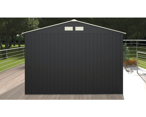 Kovový záhradný domček