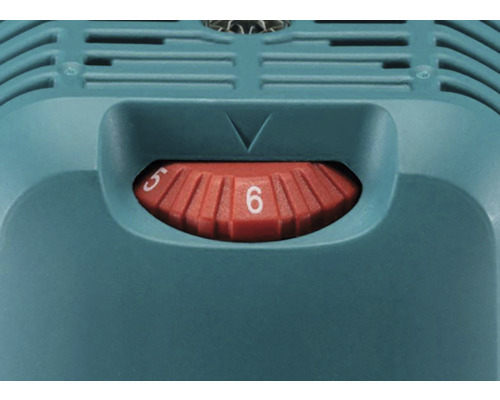 Regulátor otáčok s číslami 5 a 6 na brúske