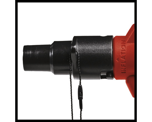 Detailný záber nafukovacieho adaptéra so šnúrkou