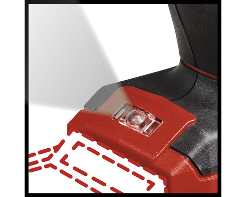 Detail akumulátorovej lampy