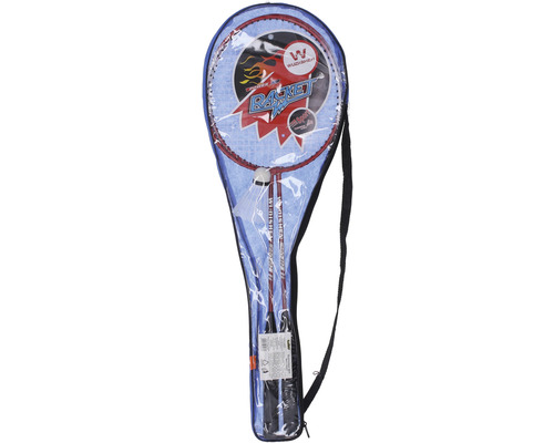 Bedmintonová súprava s dvoma raketami a loptičkou v taške