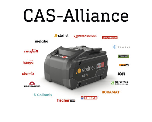 Batéria Steinel 8,0 Ah s logami partnerov CAS-Alliance