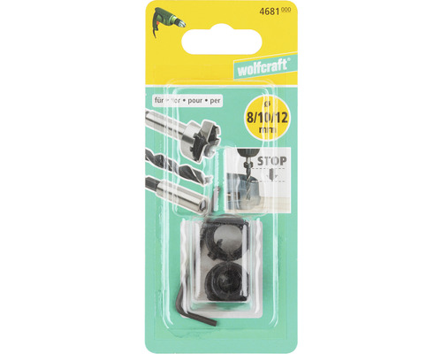 Wolfcraft Súprava vrtákov pre drevené hmoždinky s priemerom 8, 10 a 12 mm