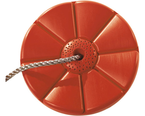 Okrúhla detská hojdačka z plastu s lanom