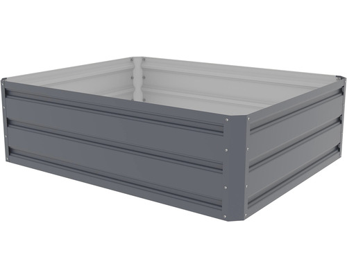 Obdĺžnikový vyvýšený záhon z kovu