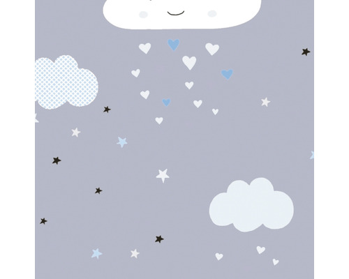 Vzor s mrakmi, srdiečkami a hviezdami