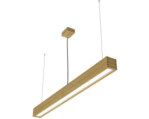 Drevené závesné svietidlo s LED žiarovkou