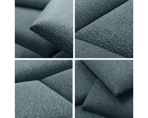 Detailný pohľad na kus nábytku s látkovým poťahom