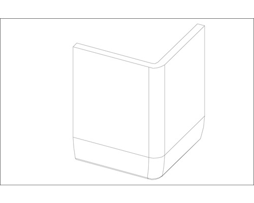 Rohový prvok pre sanitárnu oblasť