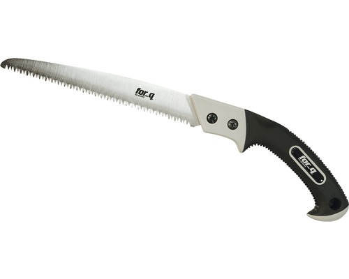 Záhradná pílka so zakriveným pílovým listom a plastovou rukoväťou