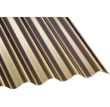 Akrylátová doska GUTTACRYL Wabe sinus 76/18 2500 x 1050 mm bronzová