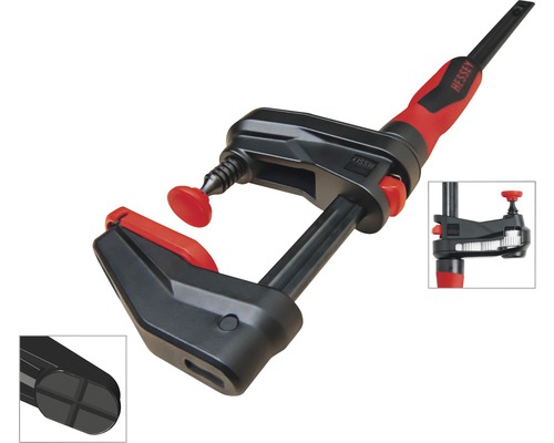 Bessey zverák ovládaný jednou rukou s plastovými čeľusťami