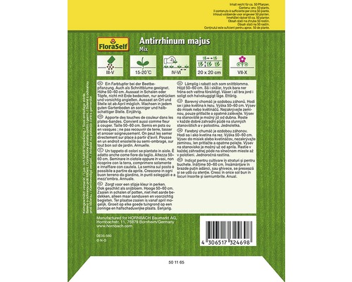 FloraSelf Antirrhinum Majus Mix balenie semien