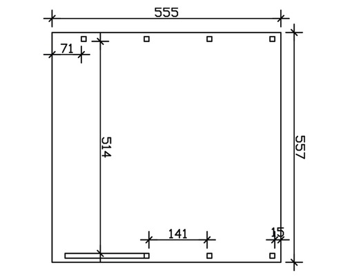 Technický výkres s rozmermi.