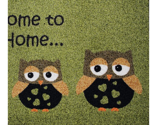 Rohožka so sovím dizajnom a uvítacím nápisom