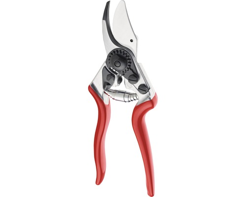 Záhradné nožnice s červenou rukoväťou